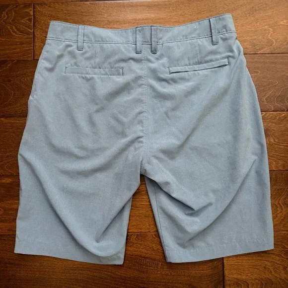 7 Diamonds Dynamic Performance Shorts Mens 30 Light Blue Chino Stretch Golf - Picture 2 of 10